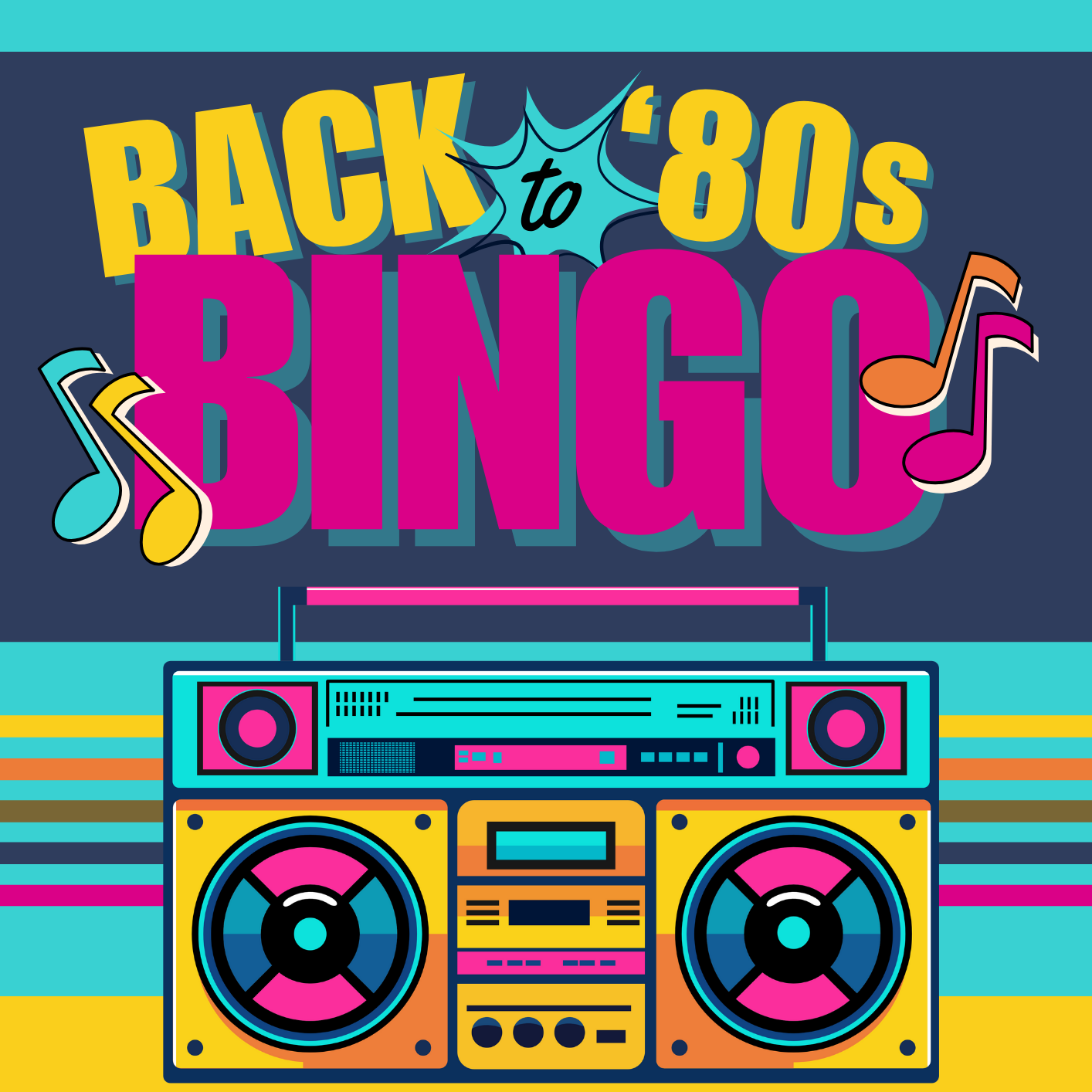 Back to the '80s Bingo! presented by United Way of Jasper County & Open Arms Foundation - logo